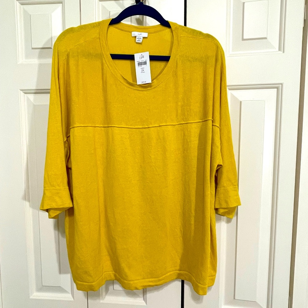 NEW J Jill Linen Blend top, 2x.